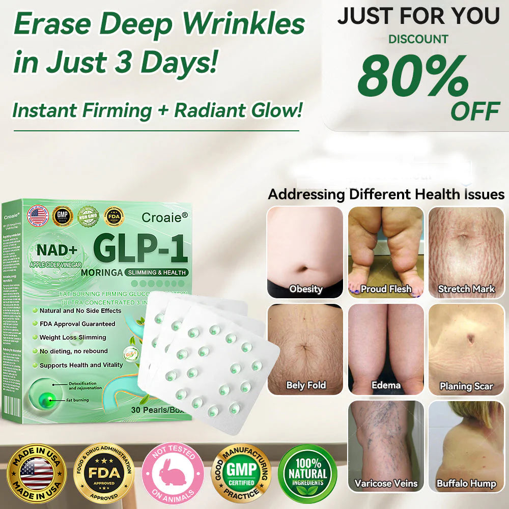 Croaieยฎ GLP-1 Oral Weight Loss Liquid Gel๐
 - NAD+ & Moringa & ACV & Keto BHB โ Obesity, Cardiovascular Disease, Diabetes, Sleep Apnea, Joint Problems and More