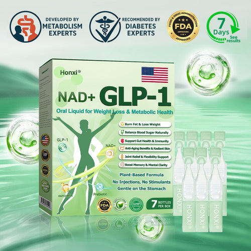 Authorized Store| Honxi® NAD+ GLP-1 Oral Liquid for Weight Loss & Metabolic Health (Just once a day, visible changes in 7 days) ✅ For obesity, cardiovascular health, diabetes, sleep apnea, gut health, joint issues, and more