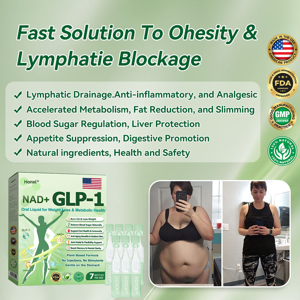 Authorized Store| Honxi® NAD+ GLP-1 Oral Liquid for Weight Loss & Metabolic Health (Just once a day, visible changes in 7 days) ✅ For obesity, cardiovascular health, diabetes, sleep apnea, gut health, joint issues, and more