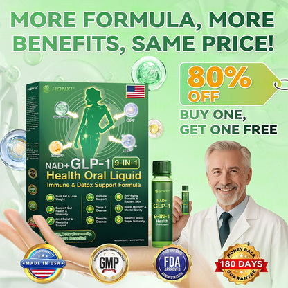 Official Store | HONXI® NAD+ GLP-1 9-in-1 Health Oral Liquid — Immune & Detox Support Formula