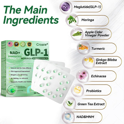 Croaie® GLP-1 Oral Weight Loss Liquid Gel🏅 - NAD+ & Moringa & ACV & Keto BHB — Obesity, Cardiovascular Disease, Diabetes, Sleep Apnea, Joint Problems and More