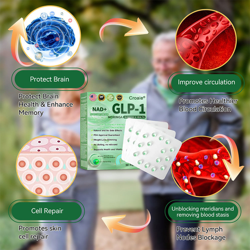 Croaie® GLP-1 Oral Weight Loss Liquid Gel🏅 - NAD+ & Moringa & ACV & Keto BHB — Obesity, Cardiovascular Disease, Diabetes, Sleep Apnea, Joint Problems and More