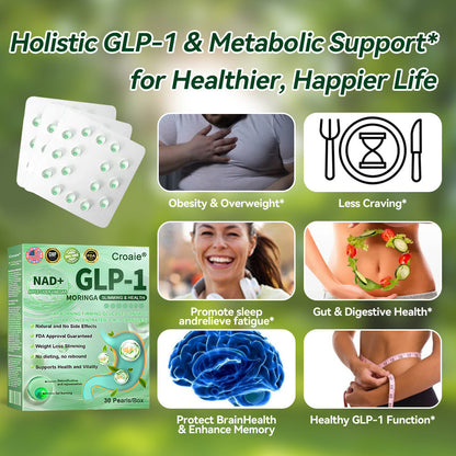 Croaie® GLP-1 Oral Weight Loss Liquid Gel🏅 - NAD+ & Moringa & ACV & Keto BHB — Obesity, Cardiovascular Disease, Diabetes, Sleep Apnea, Joint Problems and More
