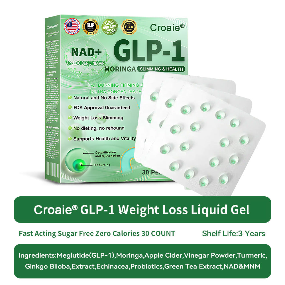 Croaie® GLP-1 Oral Weight Loss Liquid Gel🏅 - NAD+ & Moringa & ACV & Keto BHB — Obesity, Cardiovascular Disease, Diabetes, Sleep Apnea, Joint Problems and More