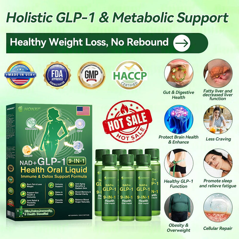 Official Store | HONXI® NAD+ GLP-1 9-in-1 Health Oral Liquid — Immune & Detox Support Formula